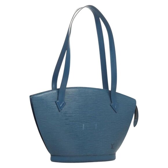 LOUIS VUITTON Epi Saint Jacques Poignees Long Hand Bag Blue M52265 Auth BA1790 - Picture 1 of 16